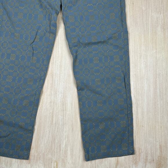 NWT Cobalt2Cobalt Geometric Texture Pattern Artisanal High Waist Pull On Pants 6 - Picture 3 of 14